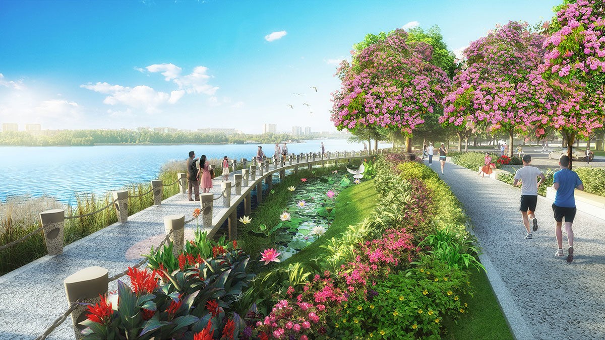 Đường dạo bộ Dự án Phú Mỹ Gold City Đường dạo bộ Dự án Phú Mỹ Gold City