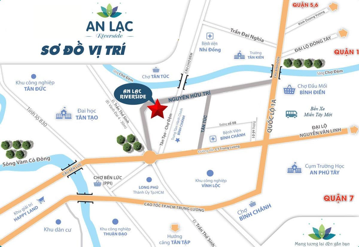 Vị trí dự án An Lạc Riverside Vị trí dự án An Lạc Riverside